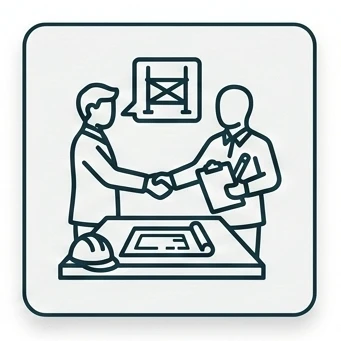 Icon für Beratung und Schulungen Gerüstbau